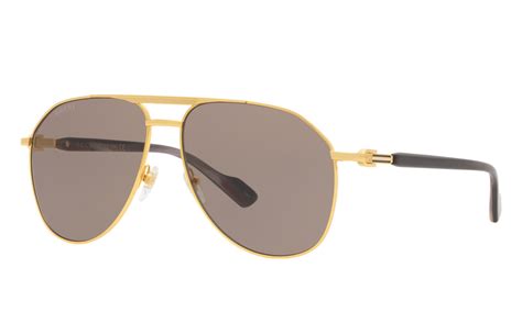 Gucci GG1220S Gold Clear Sunglasses 